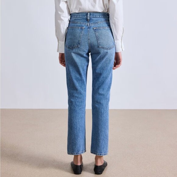 Apiece Apart Classic Blue High Rise Jeans - Picture 2 of 13